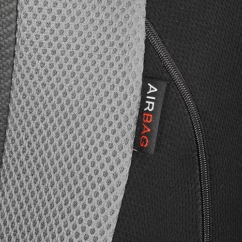 Miniatura 5 de Flying Banner Fundas de asiento de automóvil de fibra de carbono de calidad, tela de malla de aire, deportiva, respaldo bajo, respaldo alto,