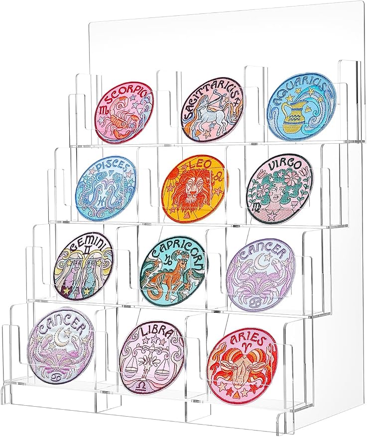 Amazon.com: Wanapure Acrylic Sticker Display Stand, Sticker Holder ...