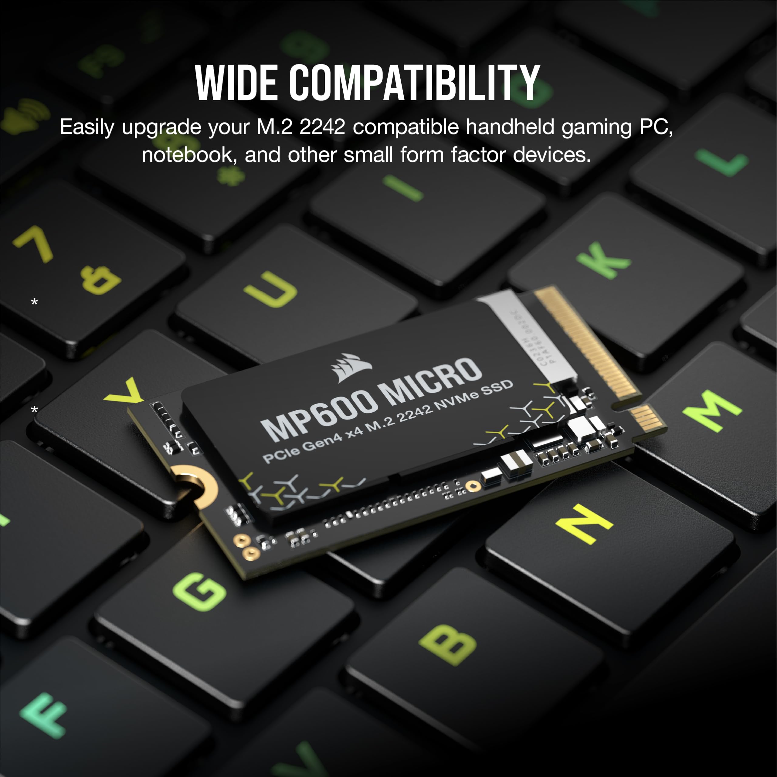 内蔵型SSD CORSAIR MP600 MICRO M.2 NVMe SSD 1TB Corsair SSD MP600 Micro 1TB M.2 NVMe PCIe x4 Gen4 Gen4 – M.2 2242