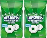 LIFE SAVERS, Wint O Green Individually Wrapped Candy Mints, Value Bulk Bag, 1.16kg