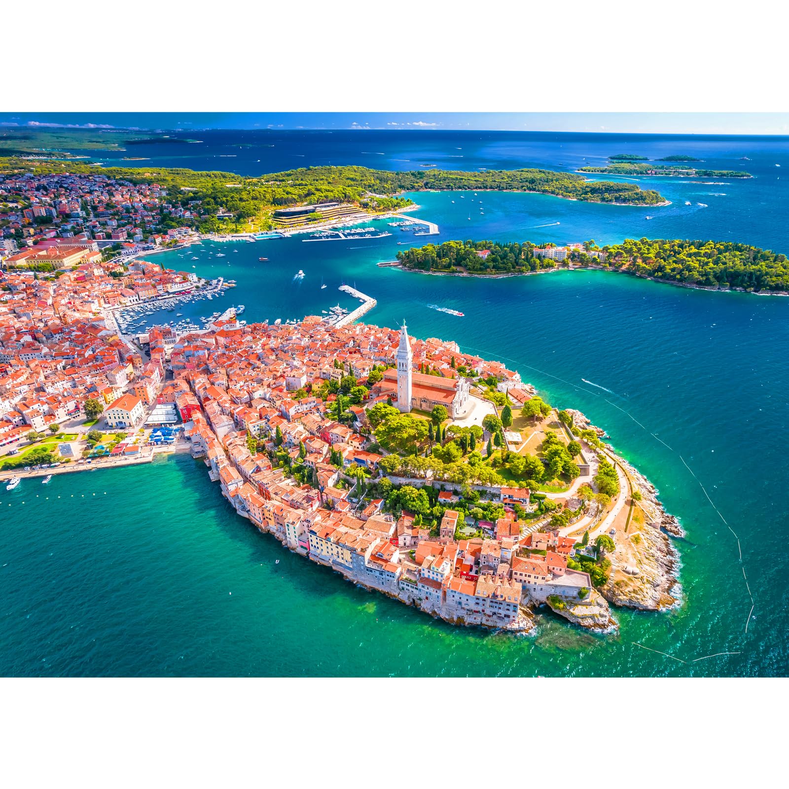 HUADADA 1000 Piece Jigsaw Puzzle for Adults | Famous Scenic Spot Rovinj | Premium Quality Puzzle Gift — image 1