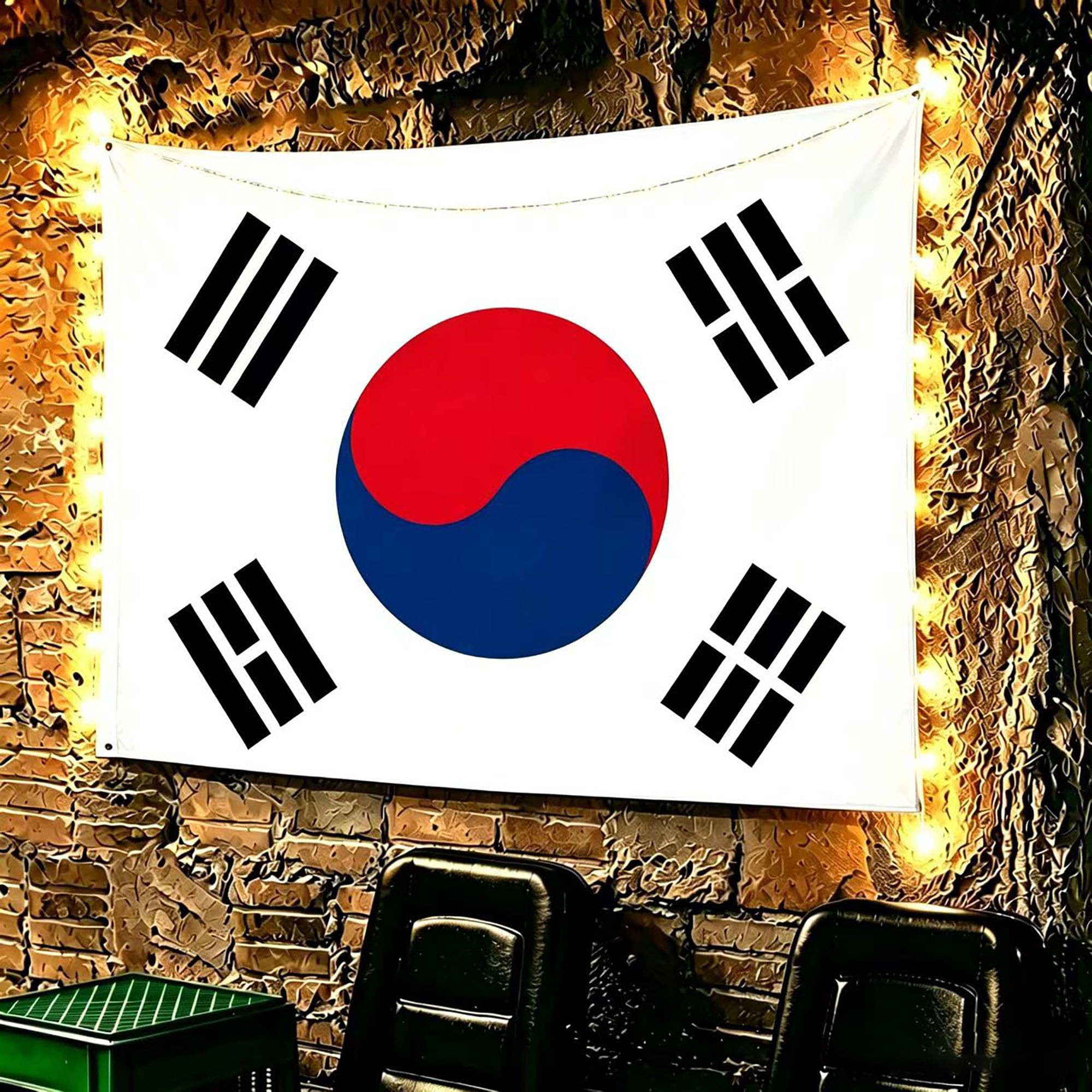 Tapiz de la bandera de Corea del Sur KOR decoración para salón