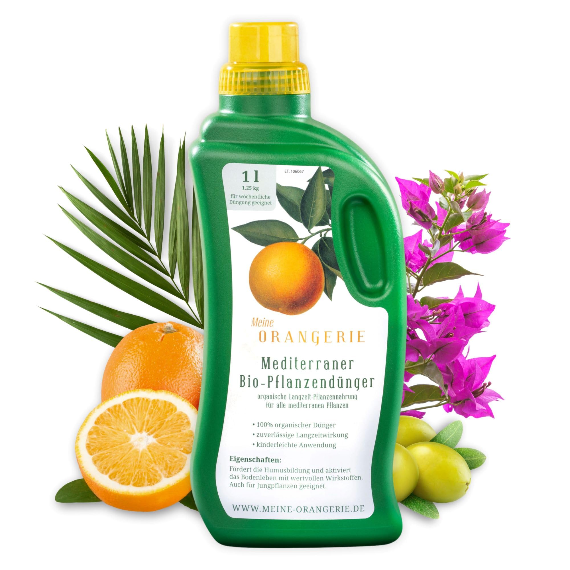 Meine Orangerie Bio-Veganer Flssigdnger fr mediterrane Pflanzen