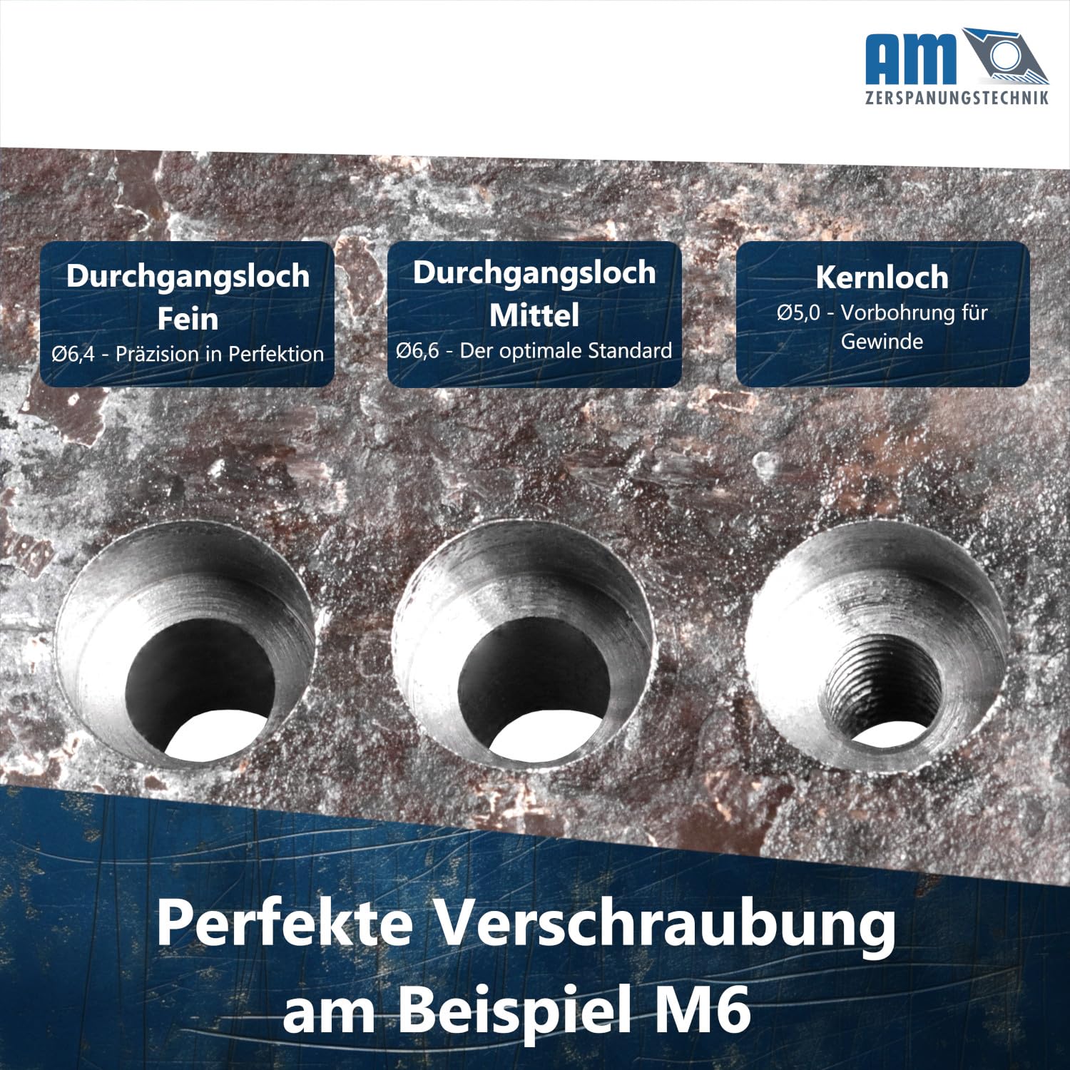 HSS Flachsenker DIN 373 Mittel M5 | Metall Zapfensenker PROFESSIONELL | Senker für Holz, Metall, Edestahl, Kunststoff | Senkbohrer Holz - M5, Durchgangsloch Mittel