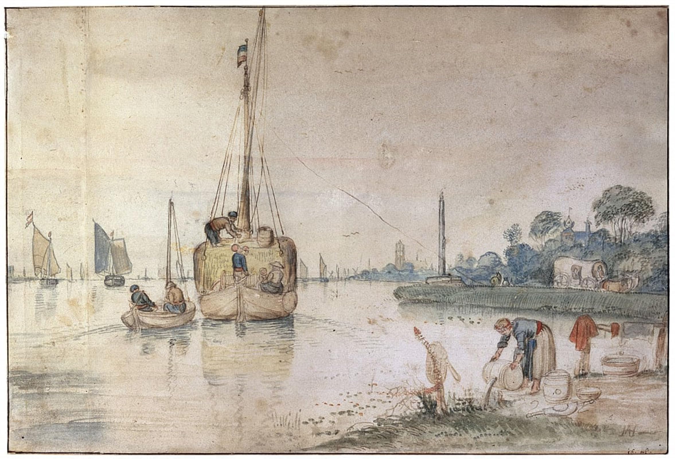 Lienzo de Hendrick Avercamp de 60x90cm para dar un toque clásico y elegante a tu dormitorio 5