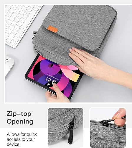 Miniatura 6 de MoKo Funda para tablet de 9 a 11 pulgadas para iPad Air 5 de 10.9 pulgadas 2022, iPad Pro 11 2021-2018, iPad 10.2Air 4 10.9, iPad 9.7, Tab S8