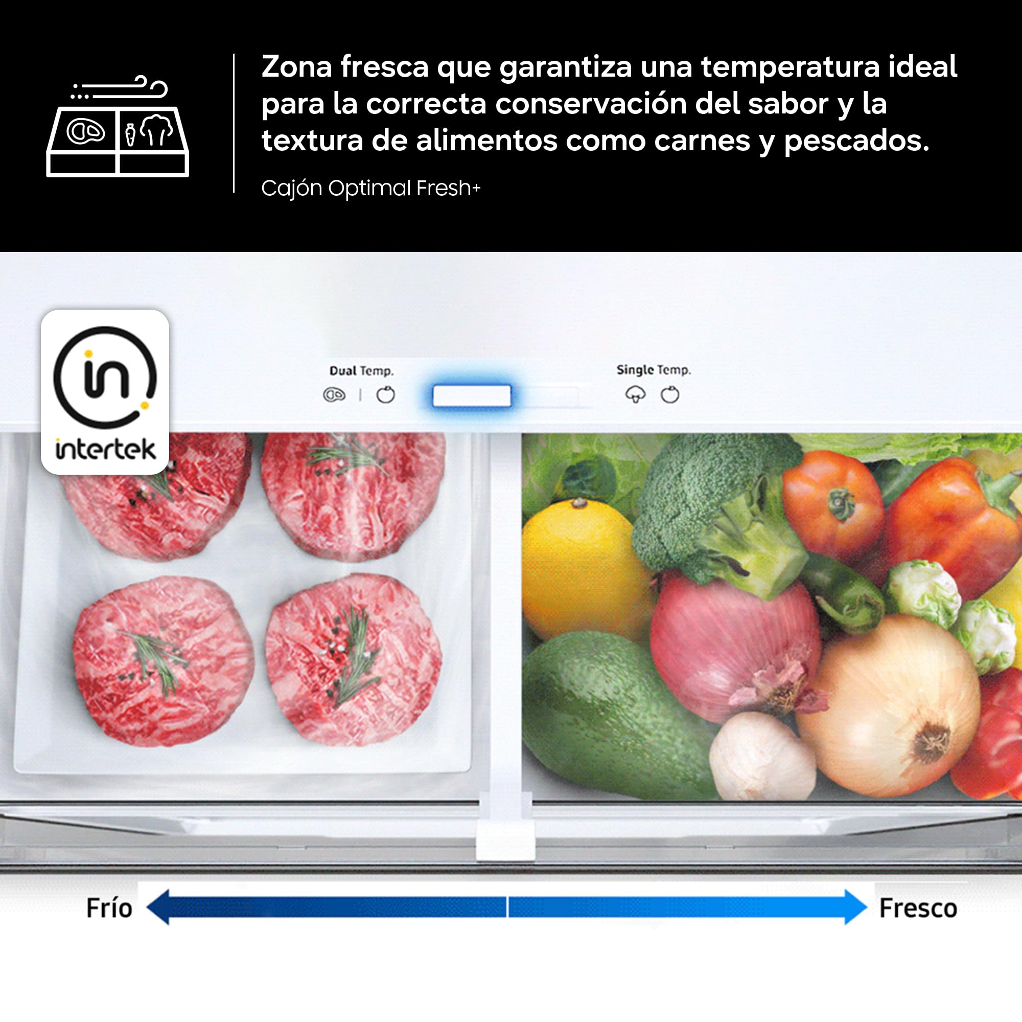 Samsung Frigorífico Combi No Frost 203cm 387L SpaceMax RB38C607AS9/EF | Twin Cooling Plus, Máxima eficiencia energética, SmartThings AI Energy Mode, Cajón Optimal Fresh+, Gran Capacidad