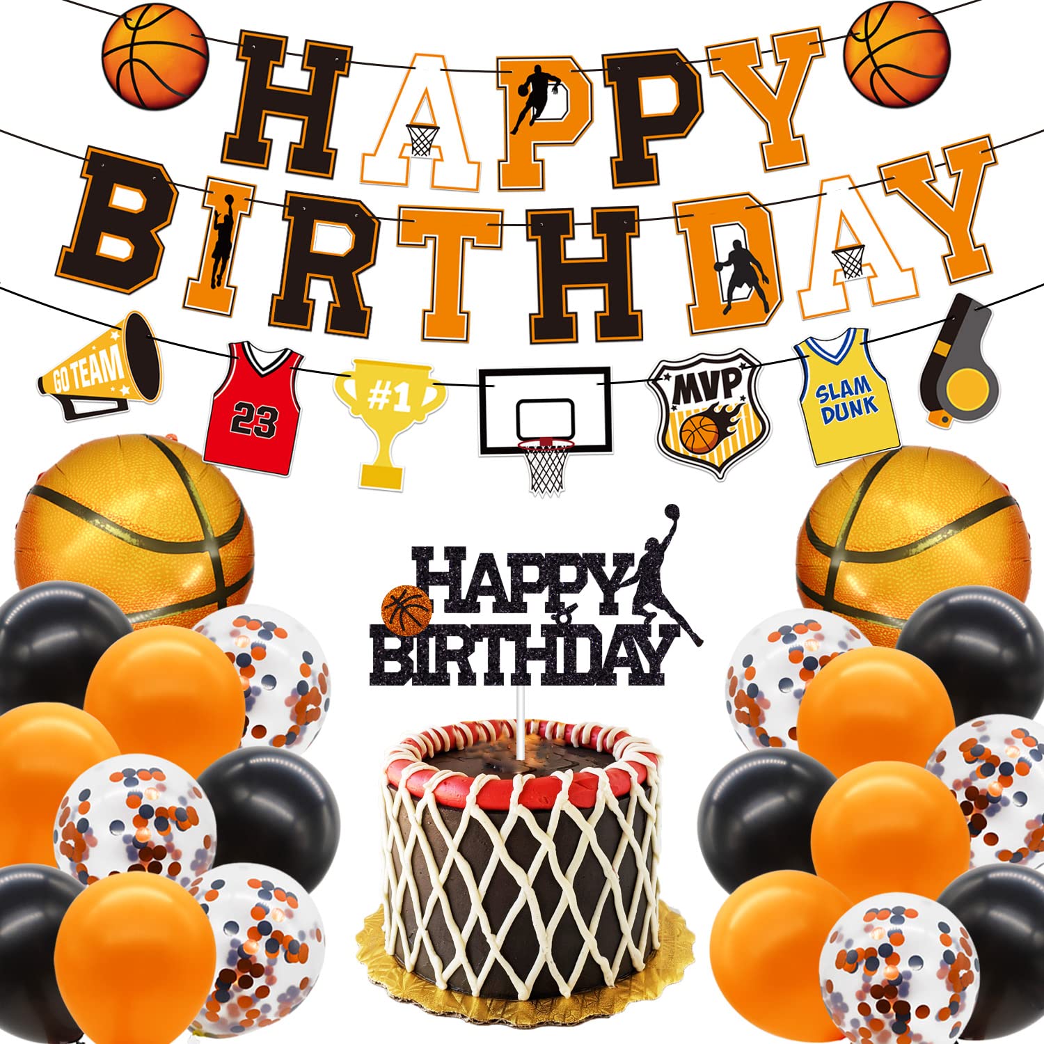 Basketball Birthday Party Decorations Pack Amazon.in Toys & Games