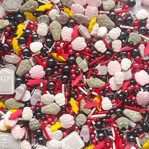 Miniatura 2 de 1 botella de chispas comestibles para mezclar relámpagos y palmas de 3.53 onzas  Gránulos comestibles para cupcakes para decorar tartas  Decoración