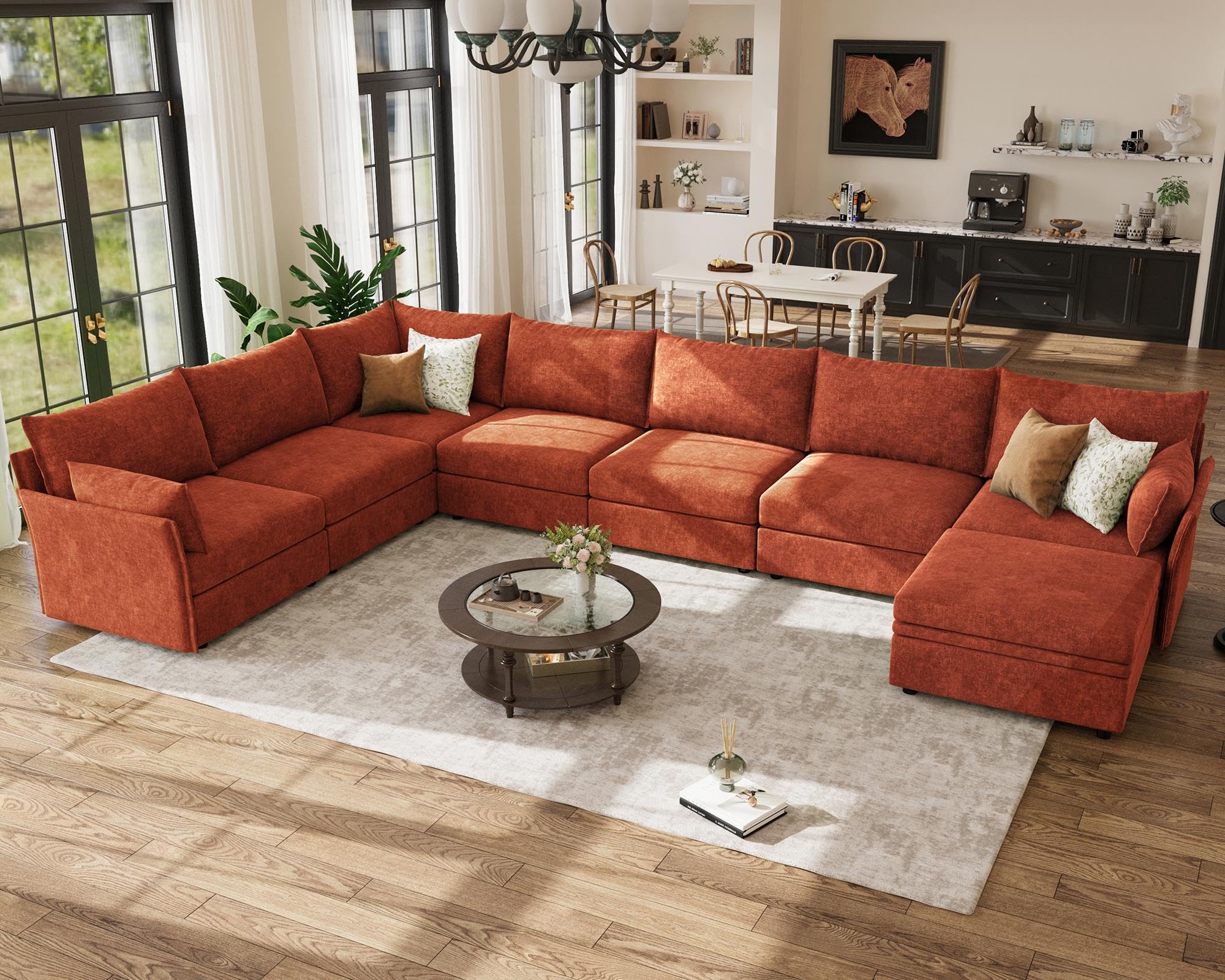 ABCASA 167.5 Oversized Modular Sectional Sofa