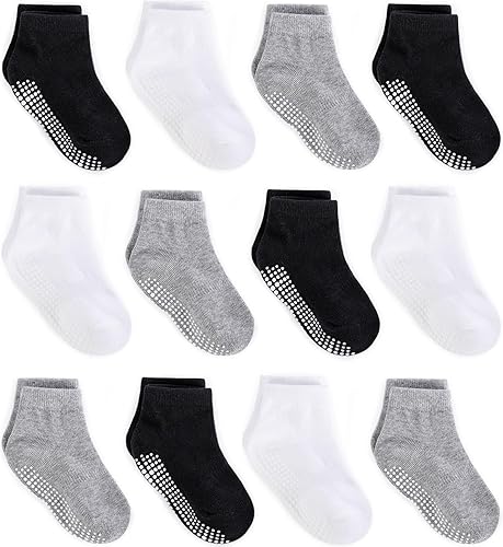 Miniatura 32 de Calcetines tobilleros antideslizantes Zaples para bebés con suelas antideslizantes para bebés, niños pequeños, niños y niñas