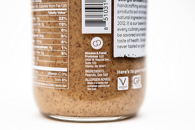Mantequilla de Maní Crujiente Georgia Grinders 12oz (Paquete de 6) miniatura 3