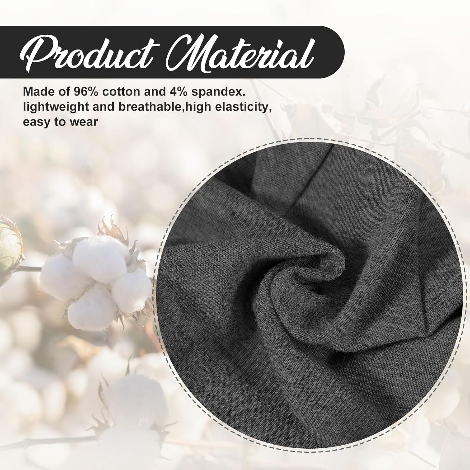 JenPen 6 Pcs Cotton Chemo Headwear for Women Turban Soft Cancer Head Scarf Hats Beanie Elastic Hair Wraps Gift for Christmas - Image 2