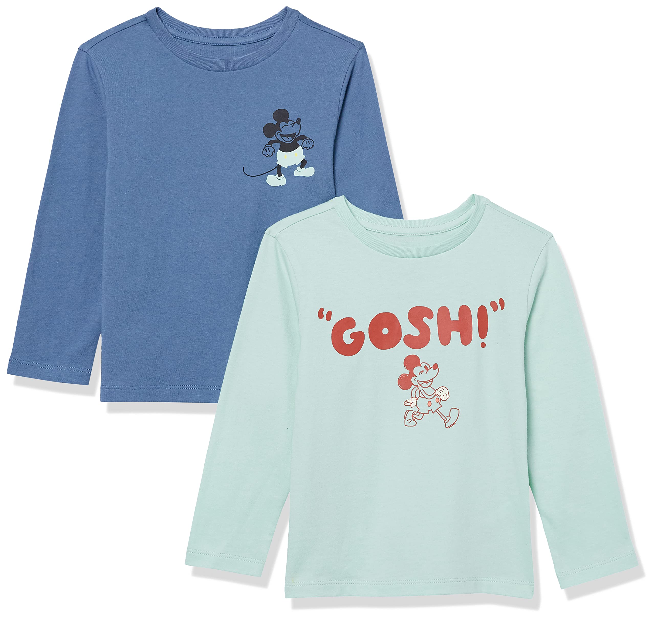 Amazon Essentials Disney | Marvel | Star Wars T-Shirt a Maniche Lunghe Bambini e Ragazzi, Pacco da 2