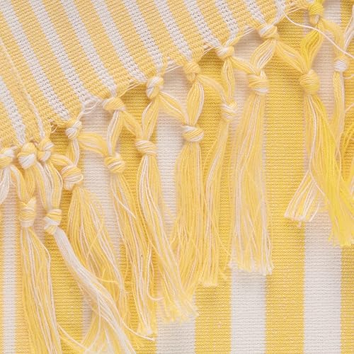 Miniatura 10 de DII Multi Stripe Collection - Juego de manteles individuales (6 unidades), color amarillo