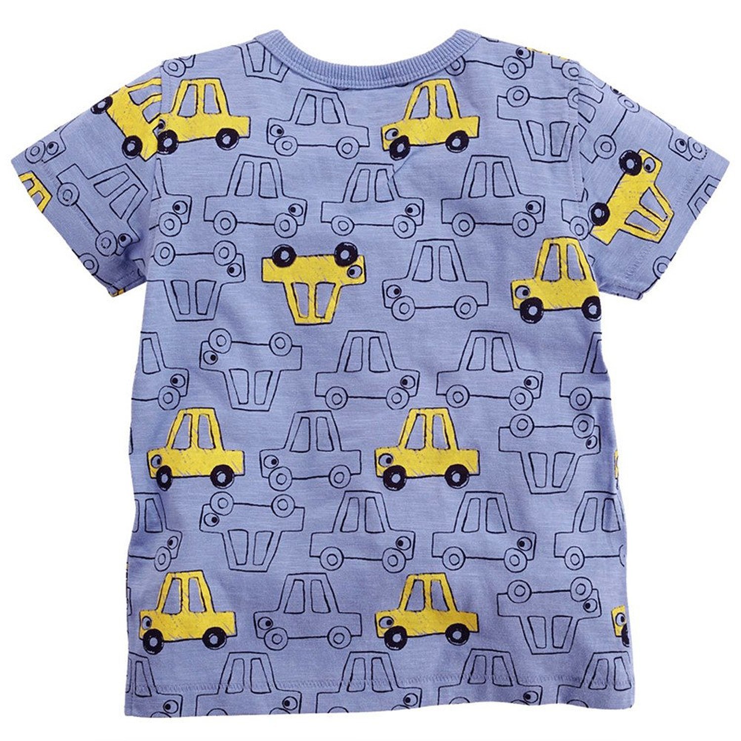 Soda Park Boys Short Sleeve Cotton T-Shirts Car Print Tops Size 4 Years