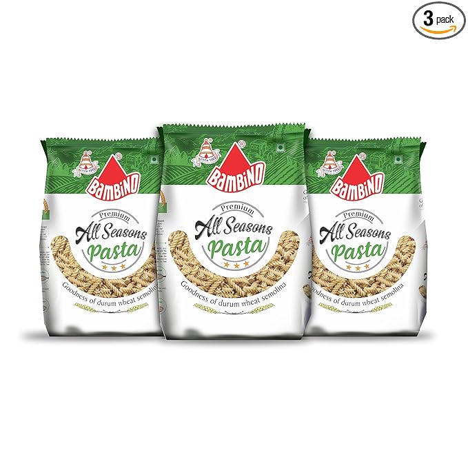 Premium All Seasons Fusilli Pasta 400g (Durum Wheat) (Combo Pack Of 3)