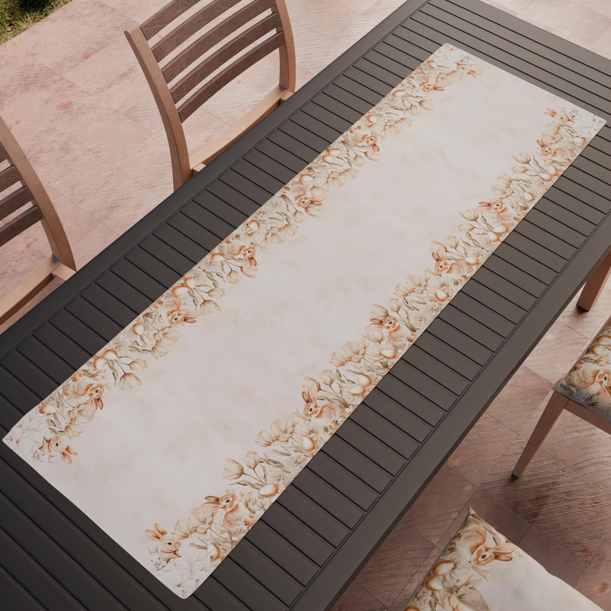 PETTI Artigiani Italiani, Easter Table Runner, Table Runner in Digital Print, 100% Made in Italy, Sweet Easter - Image 2