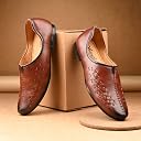 Vellinto PINDARA Men’s Traditional Mojari Jutti Ethnic Shoes Tan gallery image