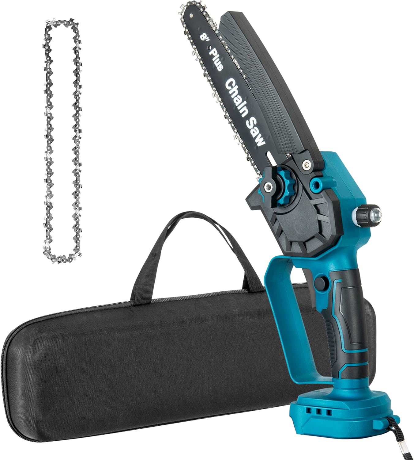 Battery Powered Cordless Mini Chainsaw 8 inch with Brushless Motor, Handheld Small Power Chain Saws Electric with Auto Oiler Compatible with MAKITA 18V BATTERY (NO BATTERY) 8" Chainsaw for Makita