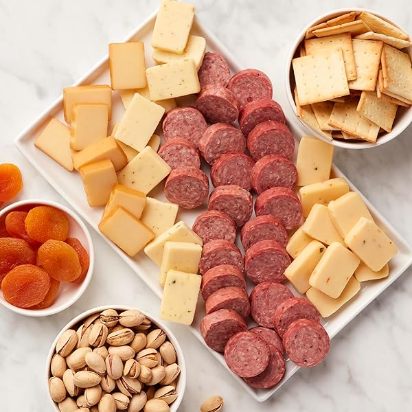Hickory Farms Farmhouse Meat and Cheese Gift Basket | Charcuterie Food | Summer Sausage | Father's Day | Mother's Day | Easter | Christmas | Holiday | Housewarming | Gourmet | Sympathy | Care Package - 4
