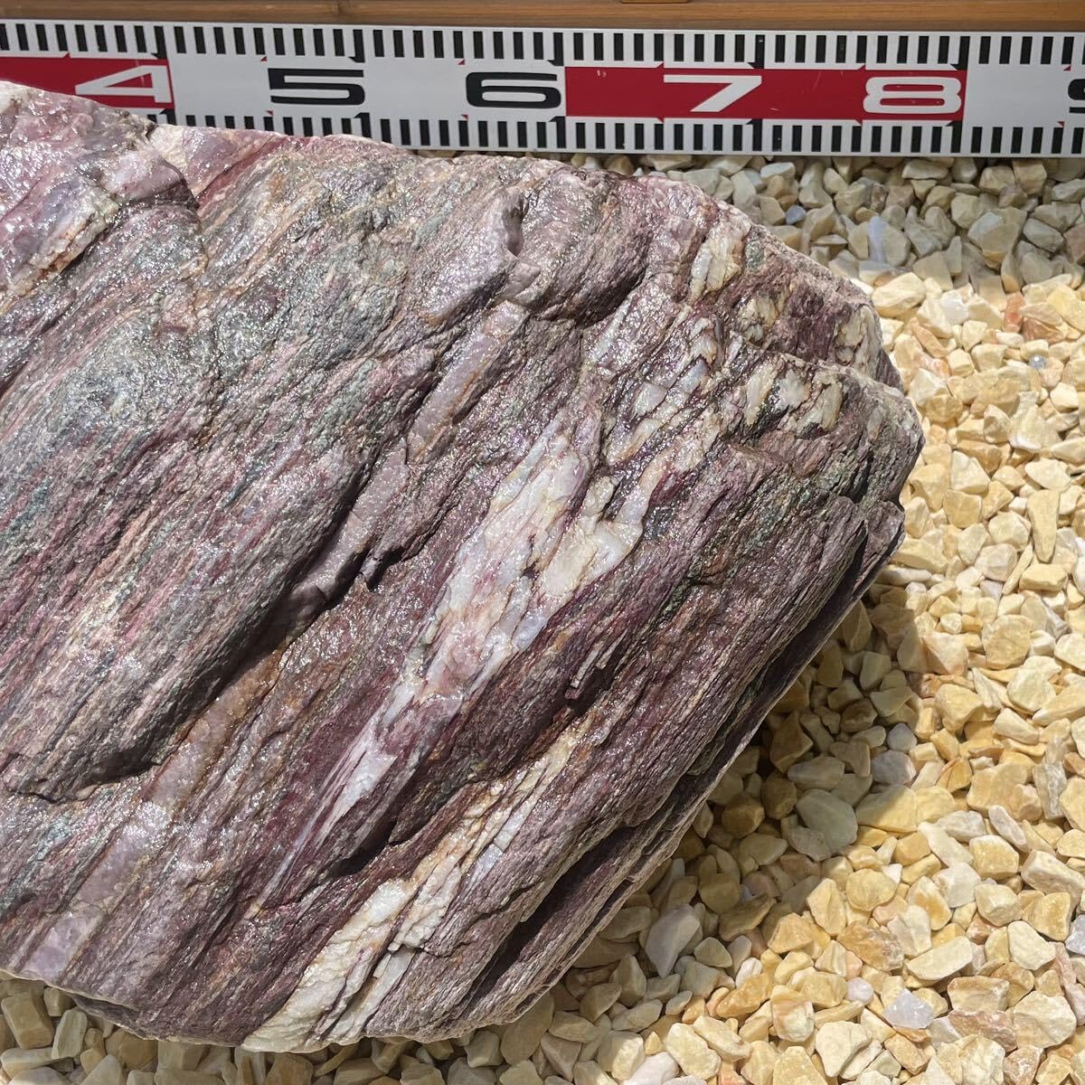 紅廉片岩 紅簾石片岩 極上 庭石 盆石 盆栽 鑑賞石 水石 ウブ石 5kg Yahoo!オークション - 紅簾石 片岩 結晶片岩 三波石 赤石 青石