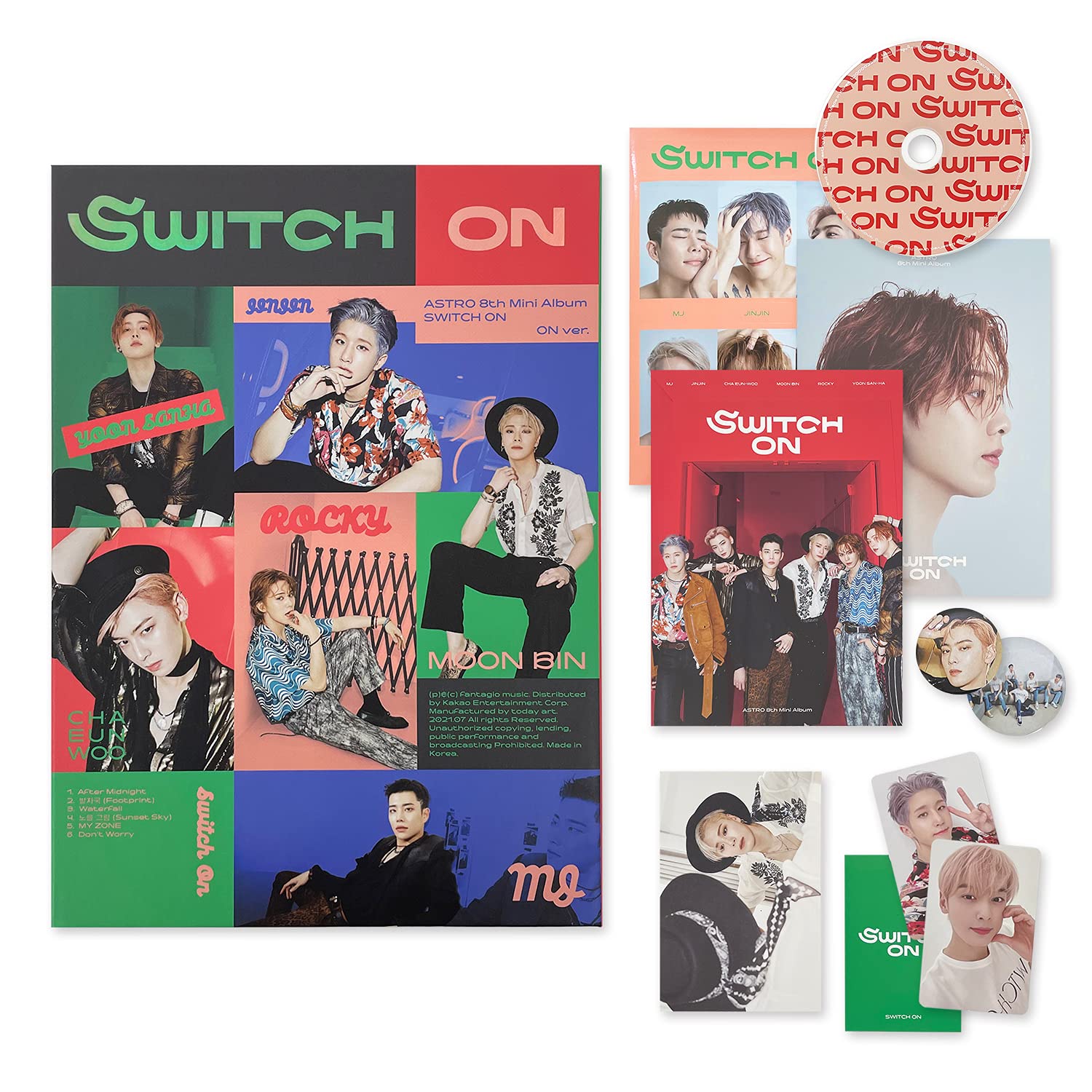 ASTRO 8th Mini Album - SWITCH ON [ ON Ver. ] CD-R + Photobook +
