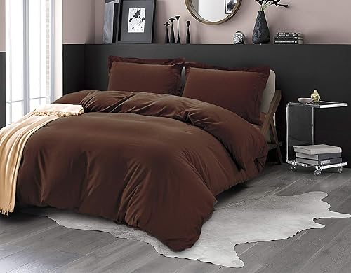 Miniatura 3 de Elegant Comfort Juego de funda de edredón de 3 piezas de calidad hotelera, lujoso y suave, de 1500 hilos, de calidad egipcia, sin arrugas,