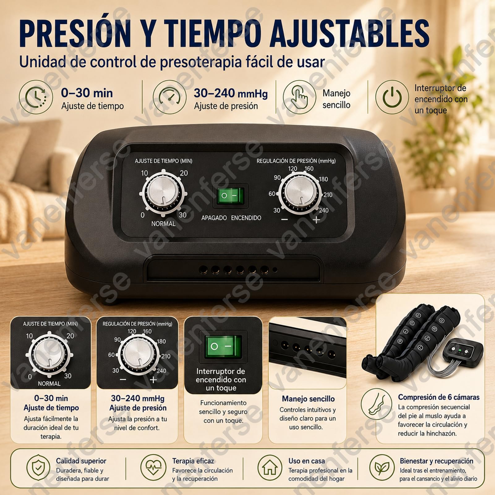 Botas Presoterapia para Casa Piernas