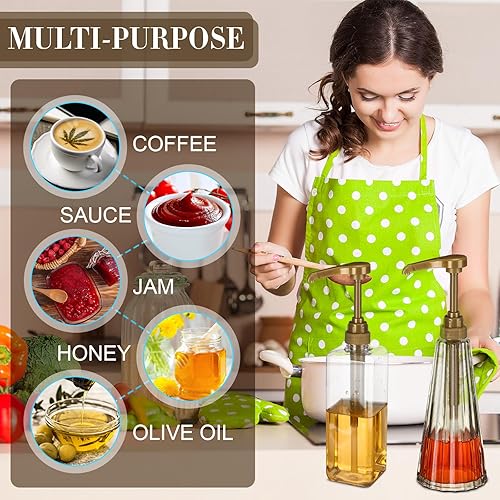 Miniatura 6 de Geetery 50 bombas de jarabe de café, bombas delgadas para botellas de jarabe de café de 25.4 onzas  25.4 fl oz para el hogar, bar, soda, jugo de