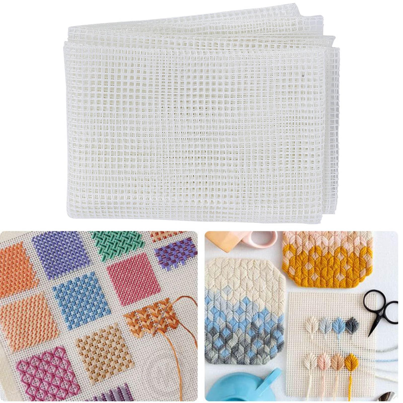 Fogli di Schermo a Rete in Plastica Trasparente, Tela Vuota per Tappeto con Chiusura per Artigianato Fai-Da-Te per La Casa (150 * 100cm)
