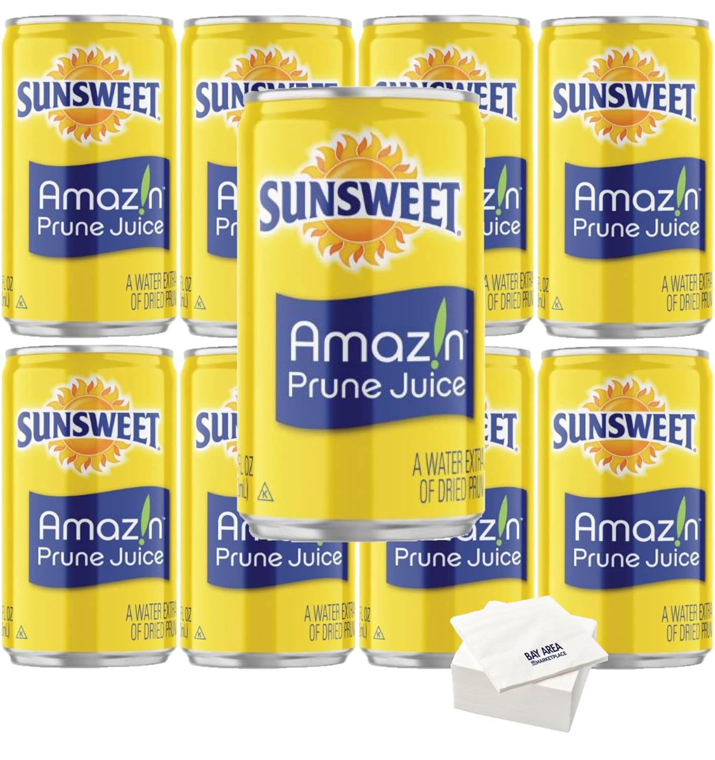 Sunsweet – Mini latas de 7.5 onzas (paquete de 8) con servilletas Bay Area Marketplace Sunsweet – Mini latas de 7.5 onzas (paquete de 8) con servilletas Bay Area Marketplace