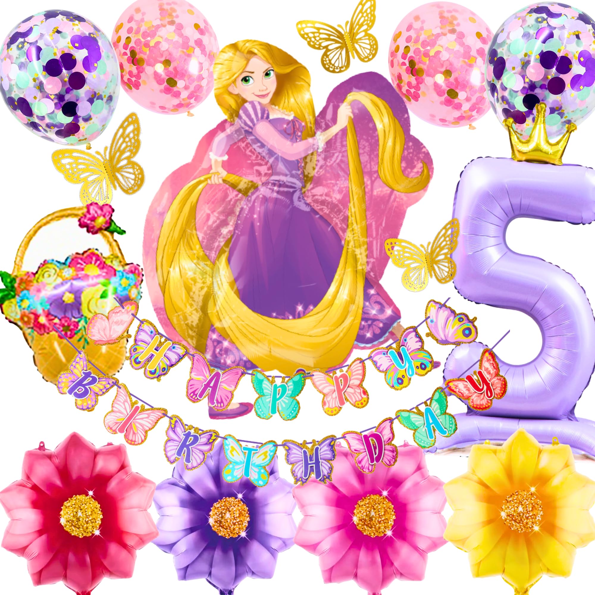 Amazon | 3rd Design ラプンツェル ディズニープリンセス バルーン