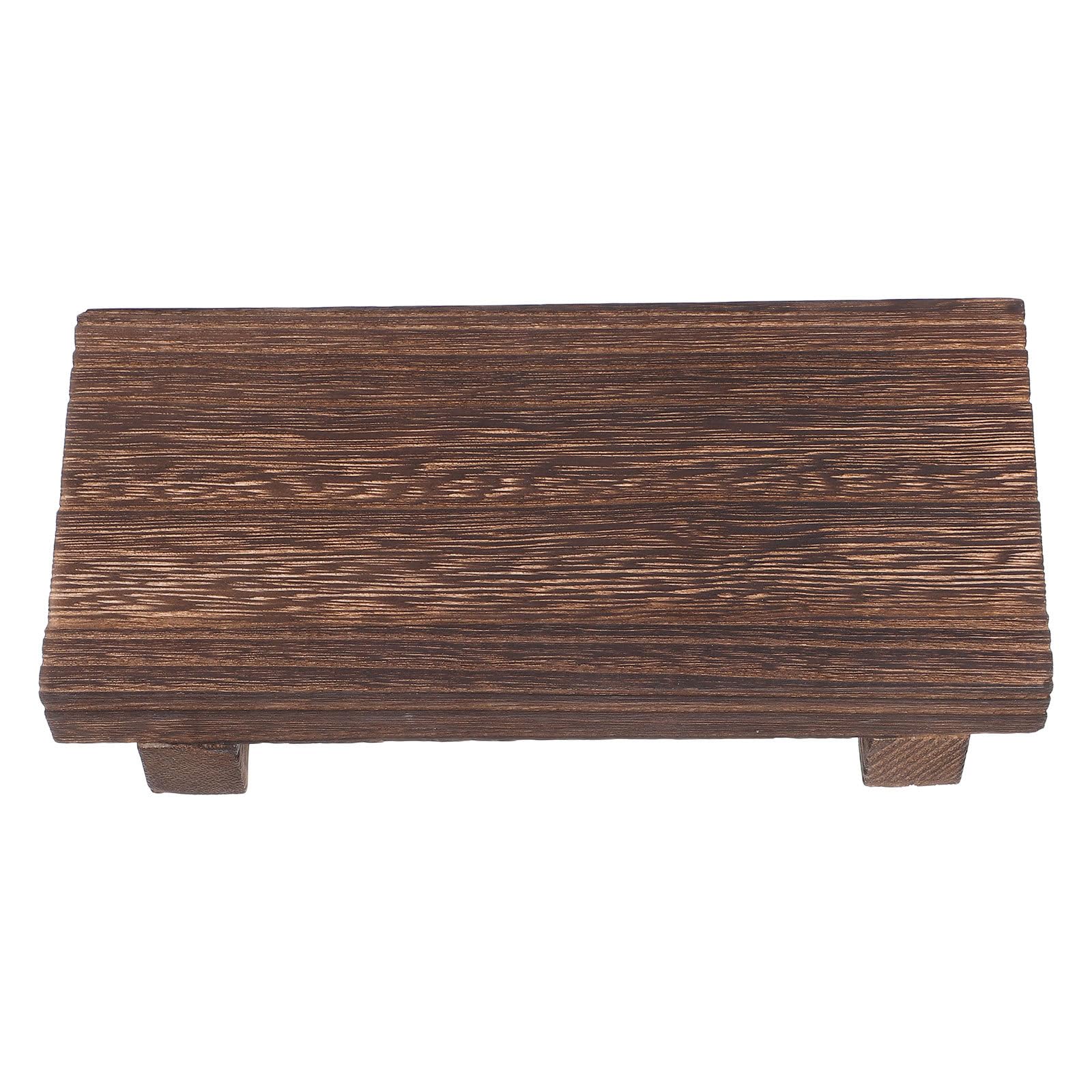 Jabonera de madera pequeña antideslizante evita manchas en encimera