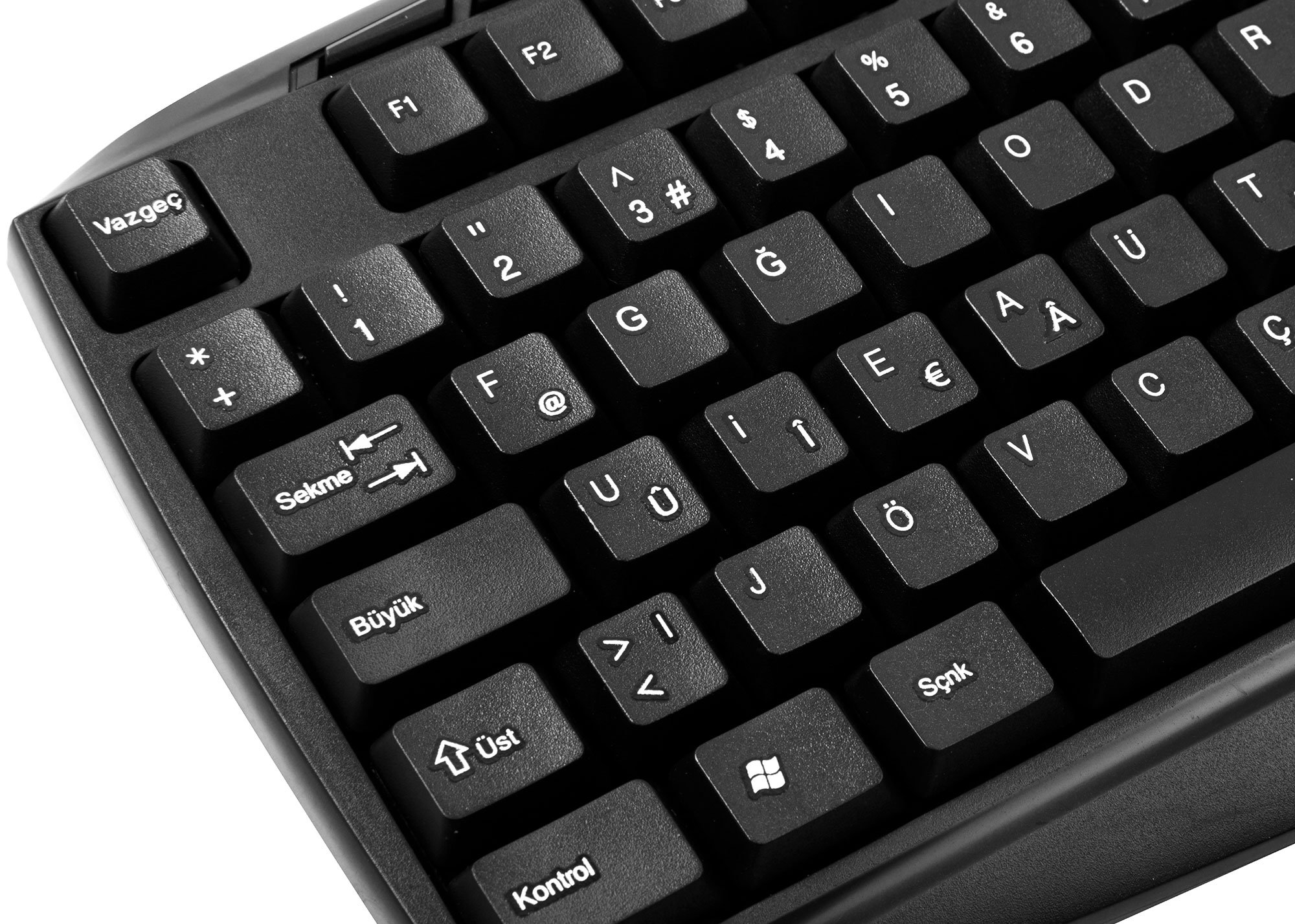 Everest KB-250F czarna USB pełna turecka F Klawiatura multimedialna