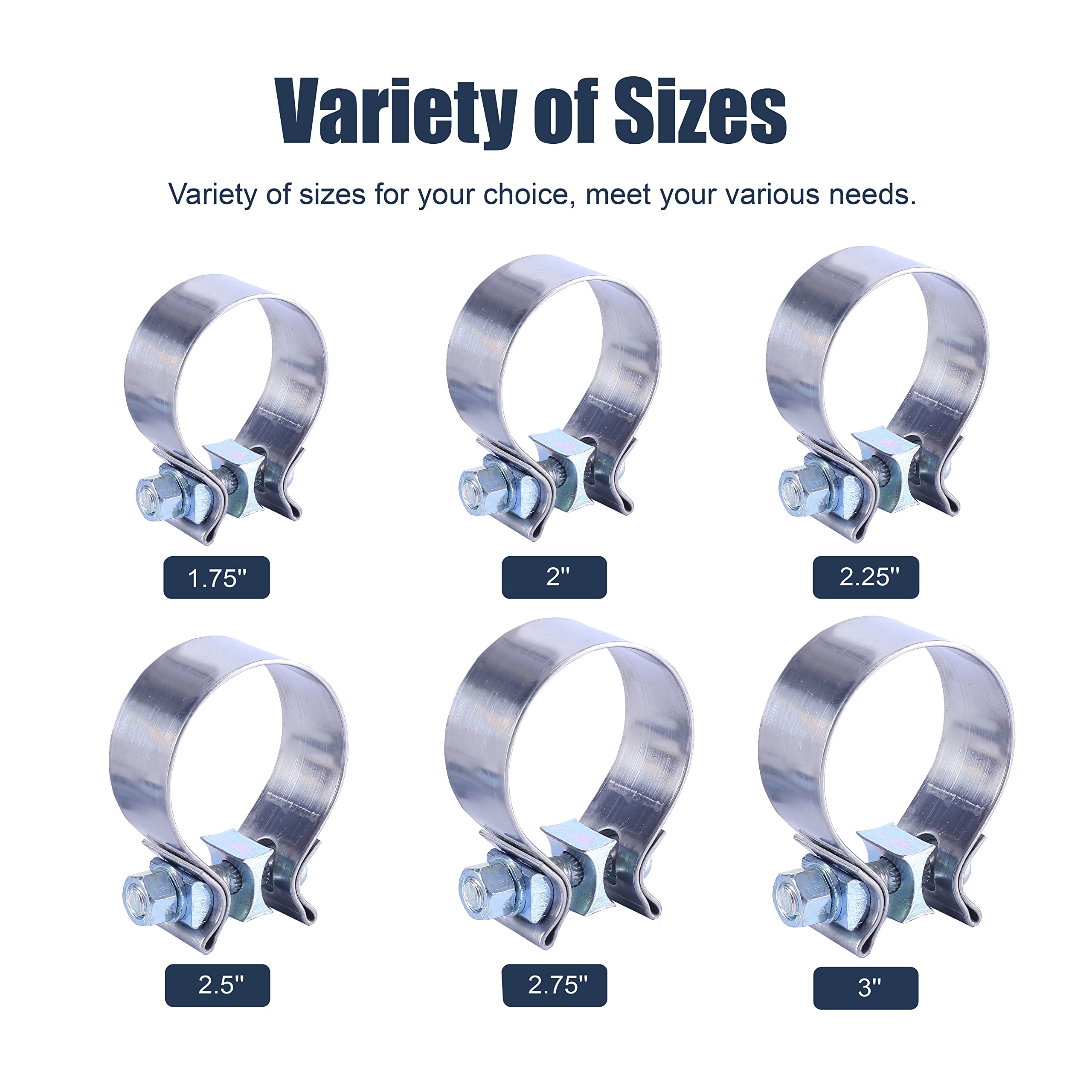 2" Exhaust Clamp Butt Joint Narrow Band Muffler Seal Clamp 2 thumbnail image