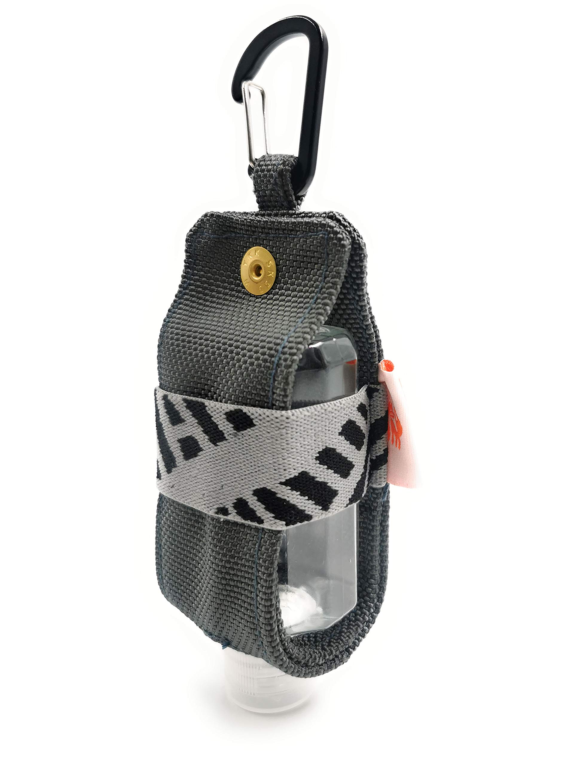 SUCHI Travel Size Hand Sanitizer Holder,Bottle Case and Carabiner Carrier bag-Portable Mini Waist Bag for Liquids Clip On Belt Loop,Backpack and