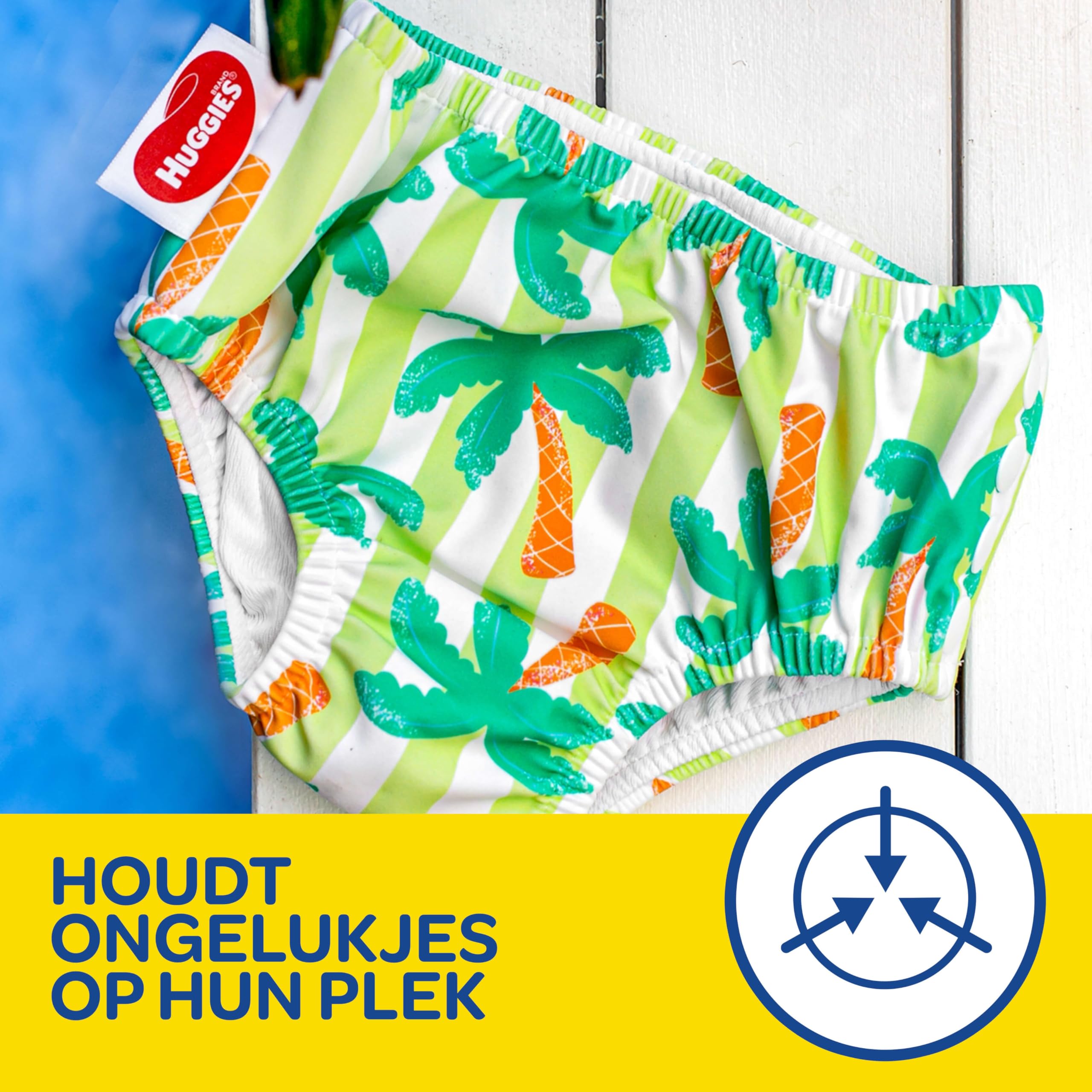 Huggies Little Swimmers, rozmiar 3-4 (7-15 kg), 1 pieluszka wielokrotnego użytku z tropikalnym wzorem