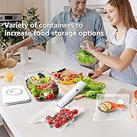 Vista 3 de Sellador al vacío, sellador al vacío para alimentos, máquina compacta de sellado al vacío de mano, sellador portátil de alimentos