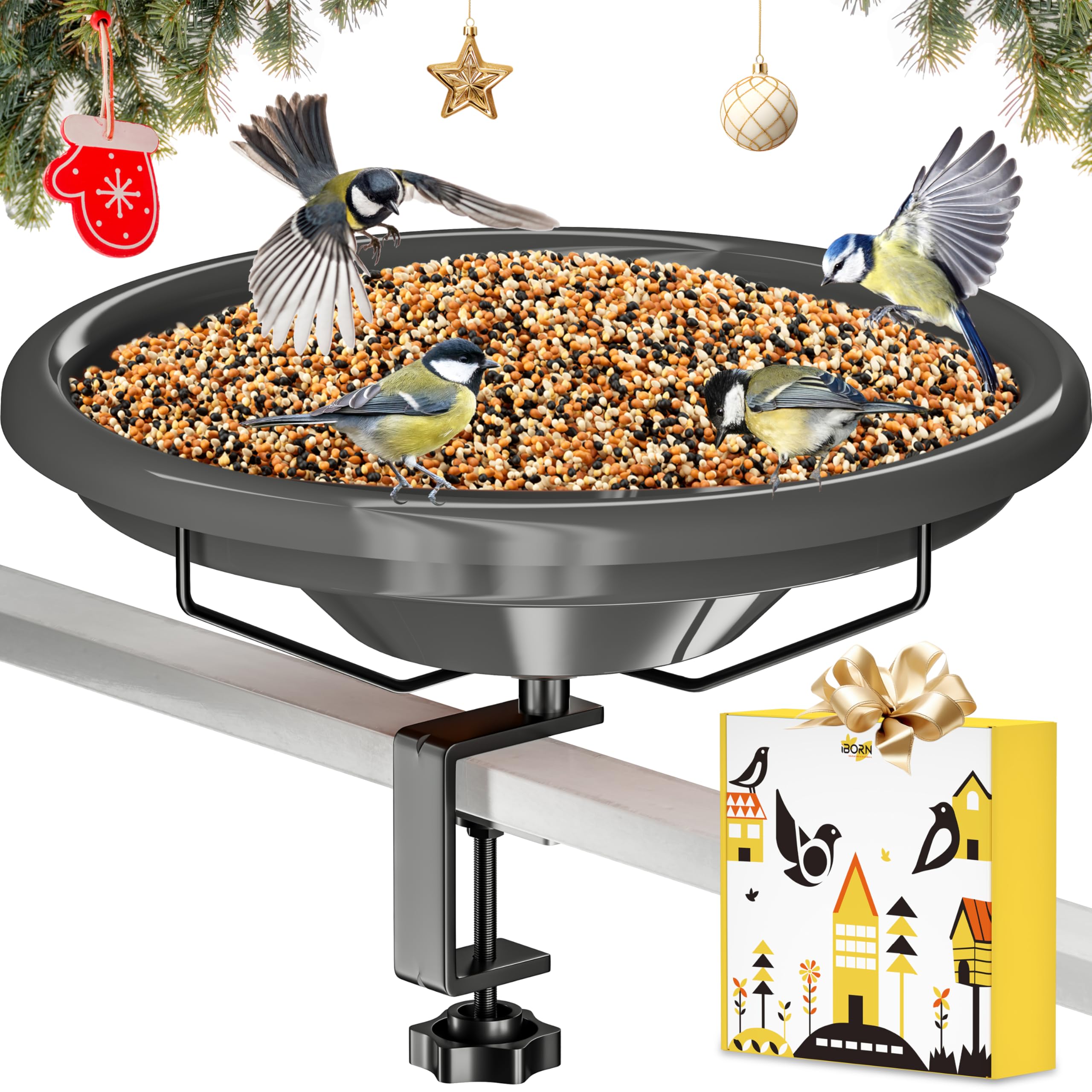 iBorn Deck Mounted Bird Bath