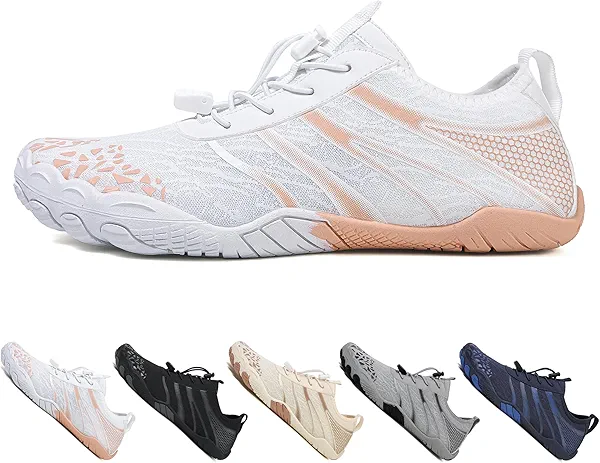 MOCHINI Hike Barefoot Shoes Grounded Footwear for Womens Men Non-Slip Wide Toe Neuropathy Beach Pool Aqua Swimming Surf Hiking Walking Quick Dry Water Shoes
