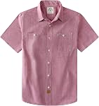 Dubinik® Men's Short Sleeve Chambray Shirt Regular Fit