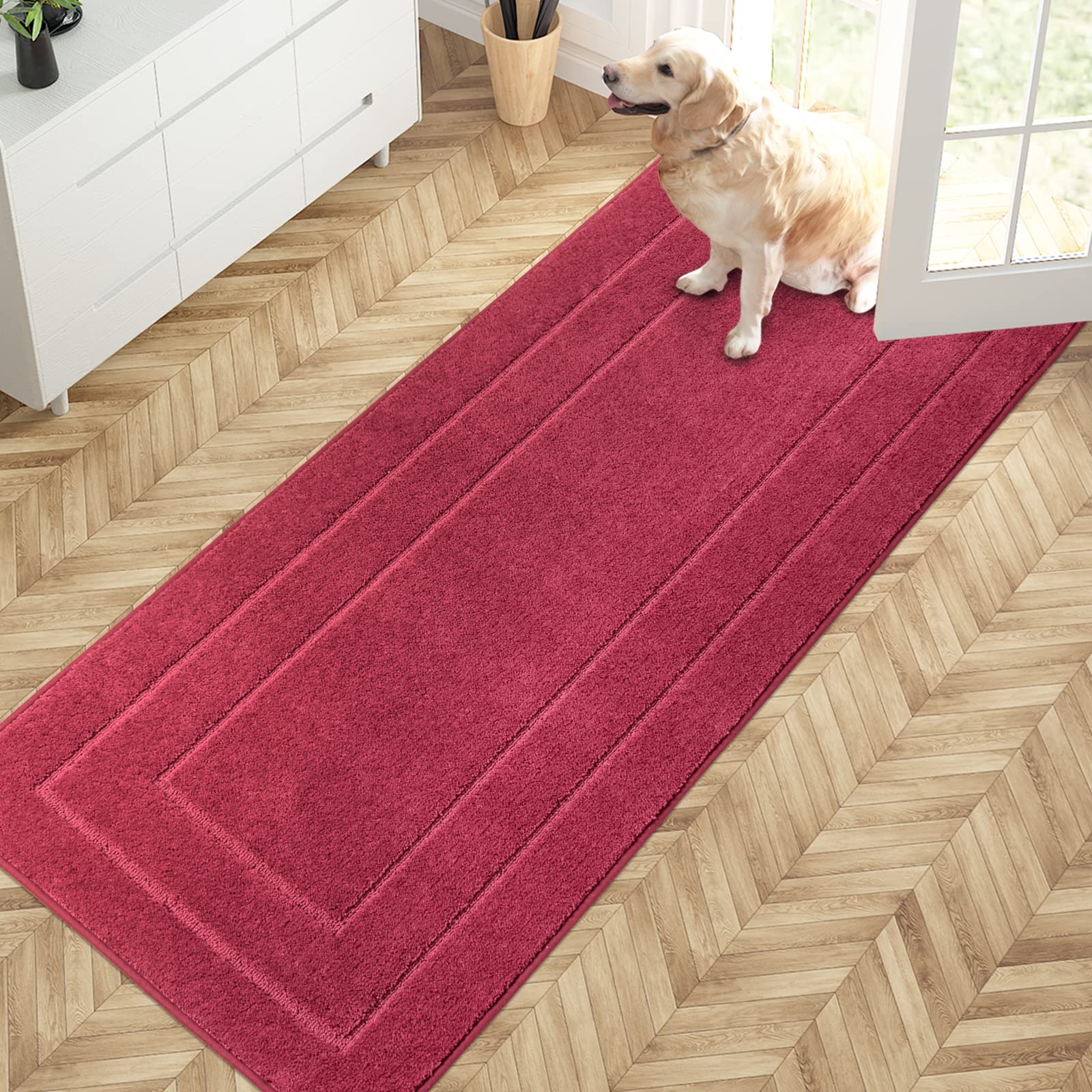 PURRUGS Dirt Trapper Door mat, NonSlip/Skid Machine Washable Entryway