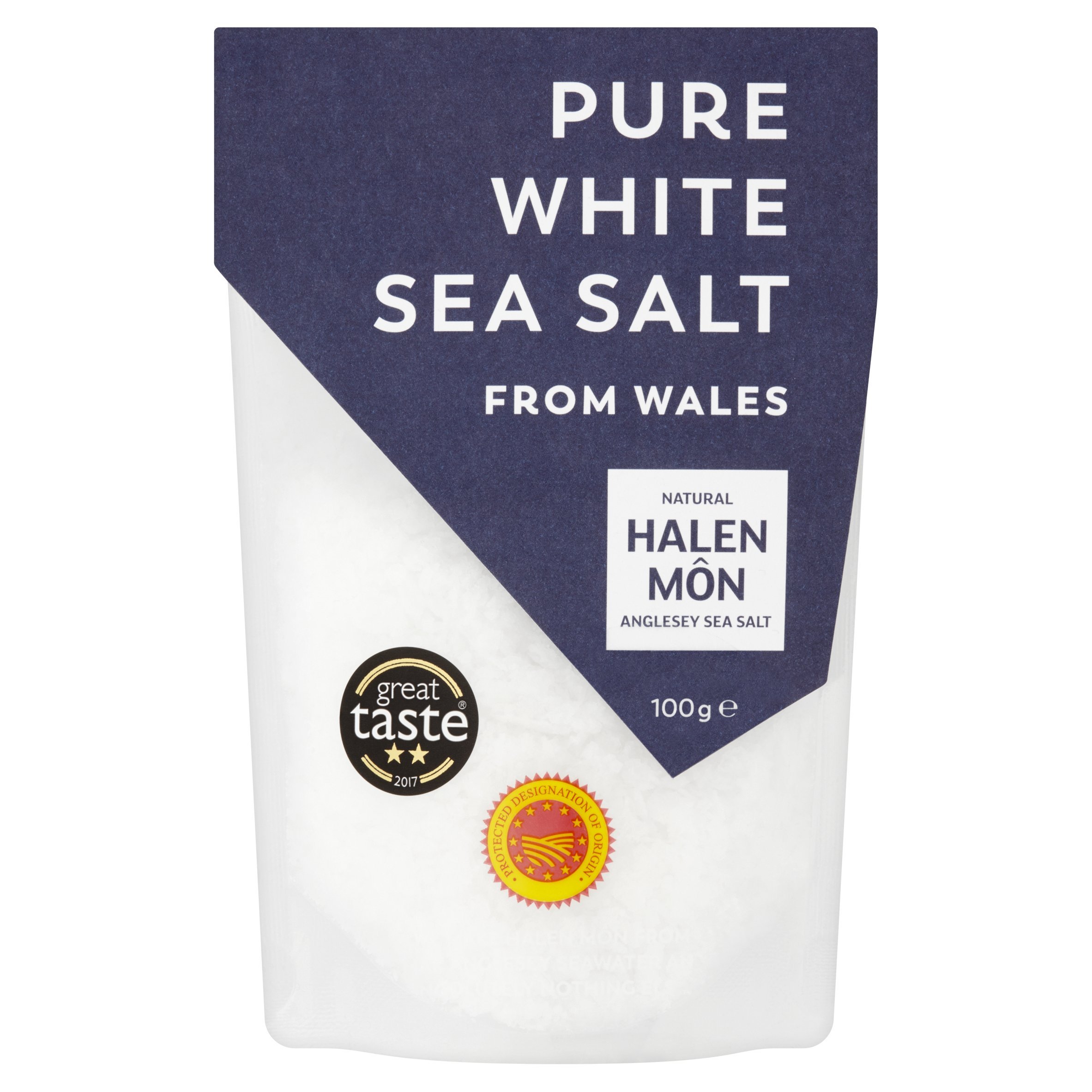 Halen Mon Anglesey Sea Salt Pure Sea Salt PDO 3 x 100 g