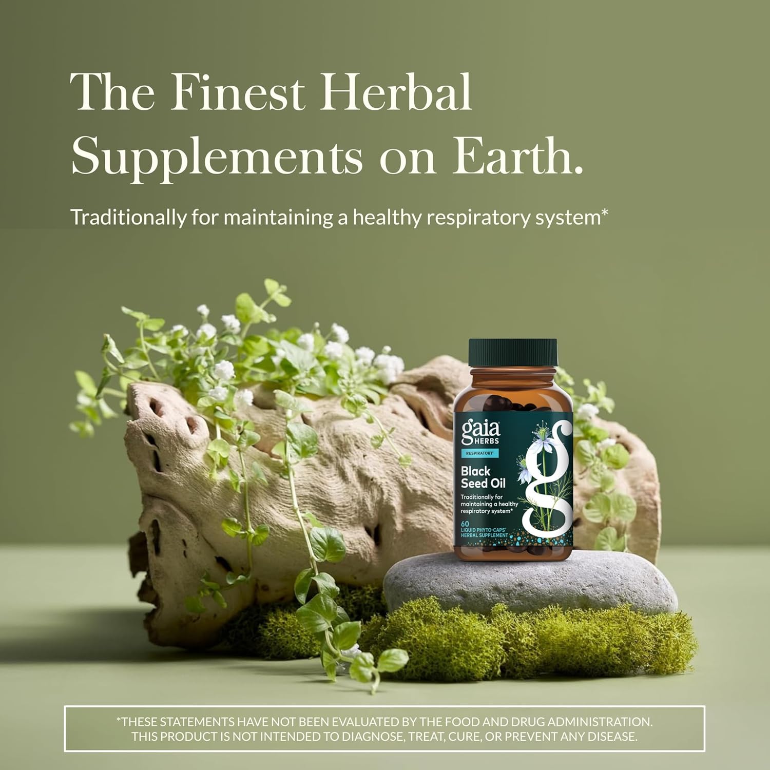 Gaia Herbs Black Seed Oil - Cold-Pressed Capsules with Nigella Seed Traditionally Used for Lung, Respiratory & Antioxidant Support* - Herbal Supplement - 60 Vegan Liquid Phyto-Caps (30 Servings) - Image 2
