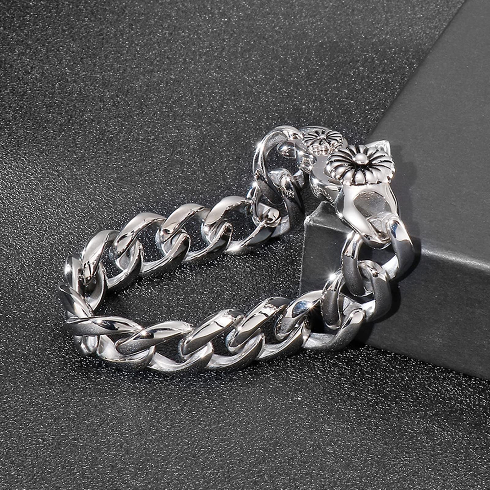 Pulsera Igualdad, Hebilla Anilla Hebilla Caracol Trenzada Pulseras Mejores Amigas Plata Regalo para el cumpleaños de San Valentin 200x13mm