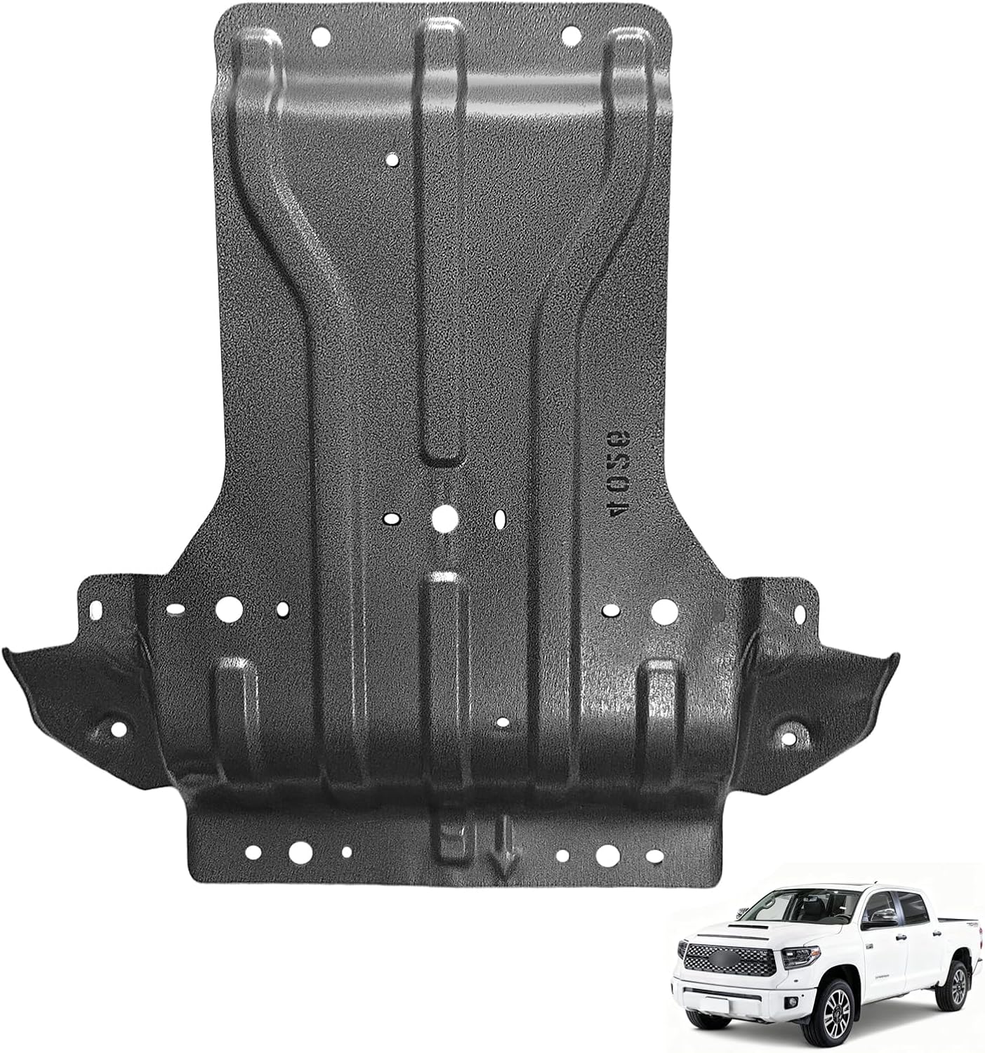 Manganese Steel Engine Splash Shield Fit for Toyota Tundra/Sequoia 2007-2022 Engine Case Guards Suitable for Tundra/Sequoia Under Engine Cover Mud Flaps Directly Replace Original