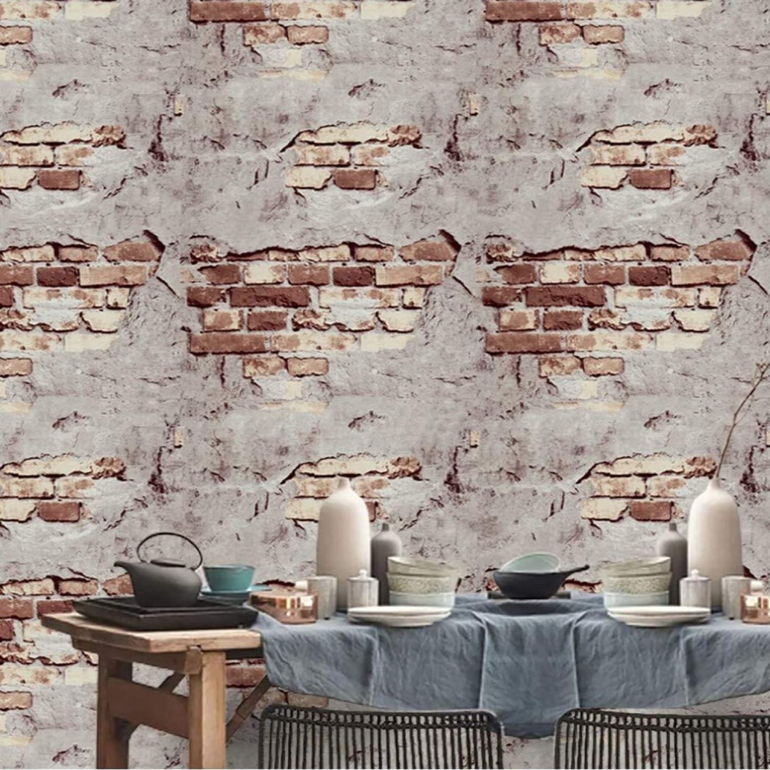 Indian Royals Brick Design Vinyl Self Adhesive Peel and Stick Home Décor and Wall Decor Wallpaper (200 CM X 45 CM) (Set of 1) (B07QN5LFG2) Amazon Price History, Amazon Price Tracker