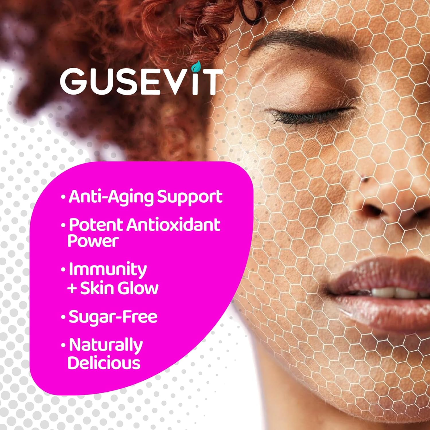 Resveratrol Gummies - Sugar Free, Natural Raspberry Watermelon Flavor, Powerful Antioxidant, Anti-Aging & Immune Support - Vegan Friendly & Gluten Free - Image 3