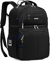 Vista 9 de Mochila enfriadora aislada, bolsa enfriadora a prueba de fugas de doble cubierta, mochila enfriadora aislada para almuerzo para hombres y mujeres